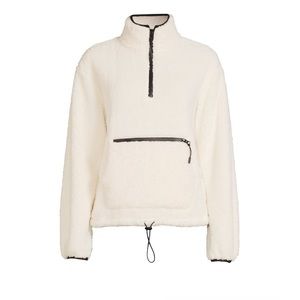 Sherpa Mock Neck Half-Zip Pullover -NWOT